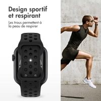 imoshion Bracelet Sport⁺ en silicone Apple Watch | 38/40/41/42 mm - Taille S/M - Noir