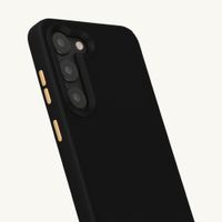 Selencia Coque arrière Rivièra avec MagSafe avec crochets amovibles Samsung Galaxy S23 - Velvet Black