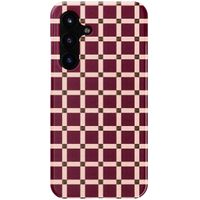 Selencia Coque arrière Vivid Samsung Galaxy S25 FE - Check This Burgundy
