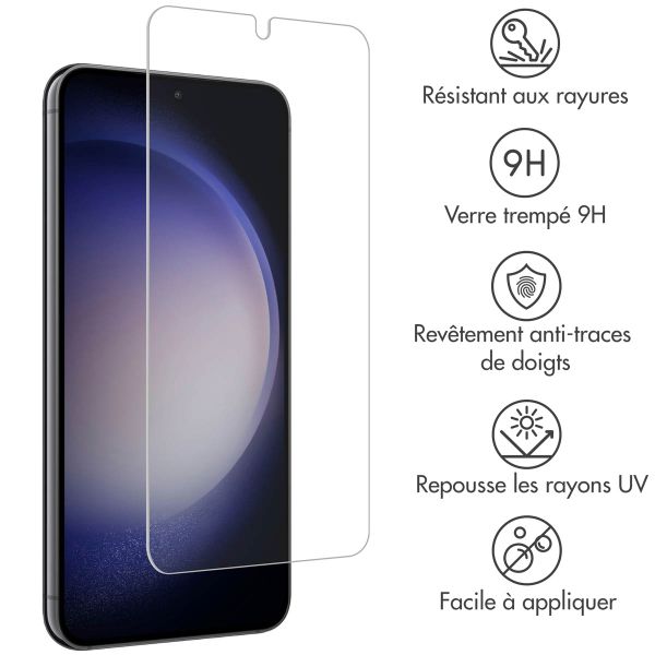 Accezz Protection d'écran en verre trempé Samsung Galaxy S22 / S23