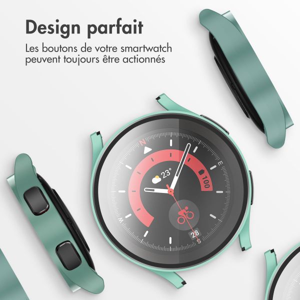 imoshion Coque rigide à couverture complète Samsung Galaxy Watch 4 - 40 mm - Vert foncé