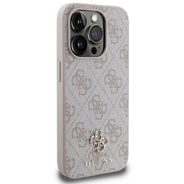Guess Coque 4G Metal Logo MagSafe Apple iPhone 15 Pro Max - Rose