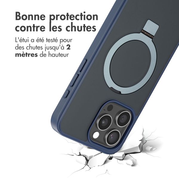 Accezz Coque Ring Stand avec MagSafe Apple iPhone 15 Pro Max - Bleu