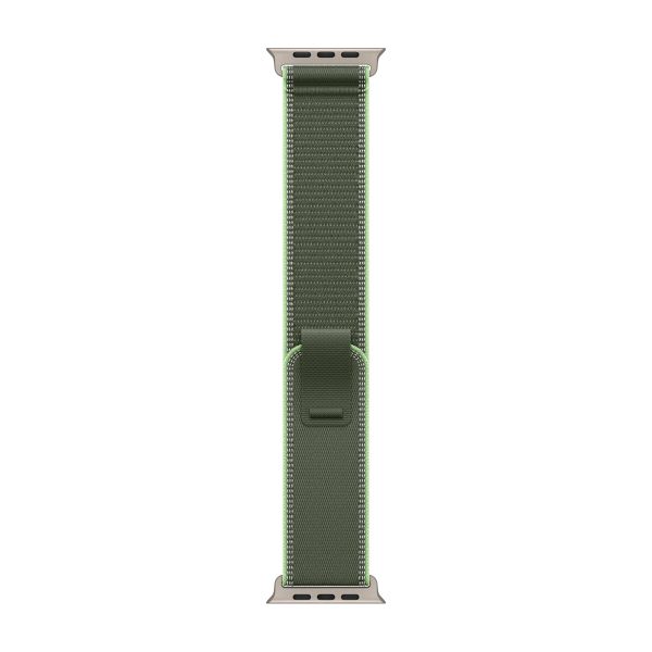 Apple Bracelet Trail Loop Apple Watch | 44/45/46/49 mm - Taille S/M - Neon / Green Natural Titanium