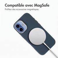 Accezz Coque arrière Mesh avec MagSafe Apple iPhone 17 - Bleu foncé