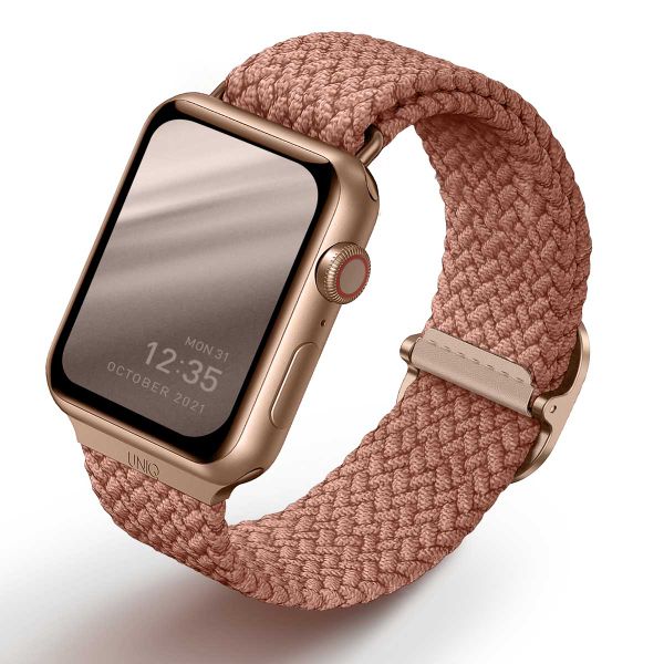 Uniq Bracelet tressé Aspen Apple Watch | 38/40/41/42 mm - Grapefruit Pink