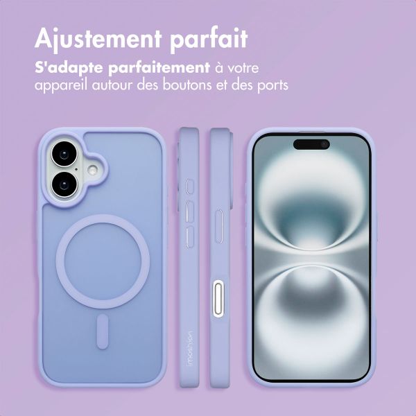 imoshion Coque Color Guard avec MagSafe Apple iPhone 16 - Lilas