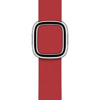 Apple Bracelet Leather Band Modern Buckle Apple Watch | 38/40/41/42 mm - Taille S - Scarlet Red