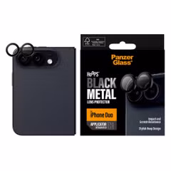 PanzerGlass Hoops Optic Rings Protection caméra Apple iPhone Duo - Noir