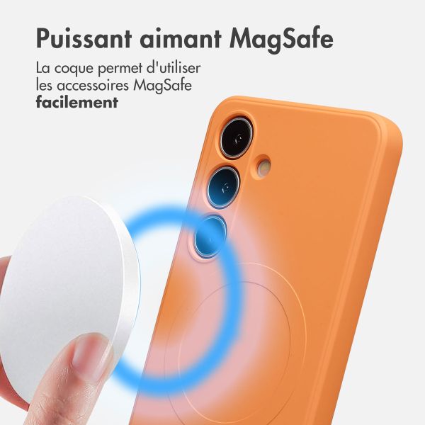 imoshion Coque Couleur avec MagSafe Samsung Galaxy S24 - Orange