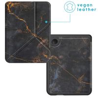 imoshion Étui de liseuse portefeuille design Pliable Kobo Clara Colour / BW - Black Marble