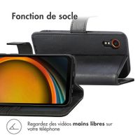 imoshion Étui de télephone portefeuille de luxe Samsung Galaxy Xcover 7 - Noir