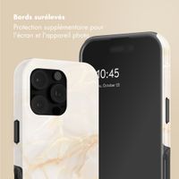 Selencia Coque arrière Vivid avec MagSafe Apple iPhone 16 Pro - Golden Beige Marble