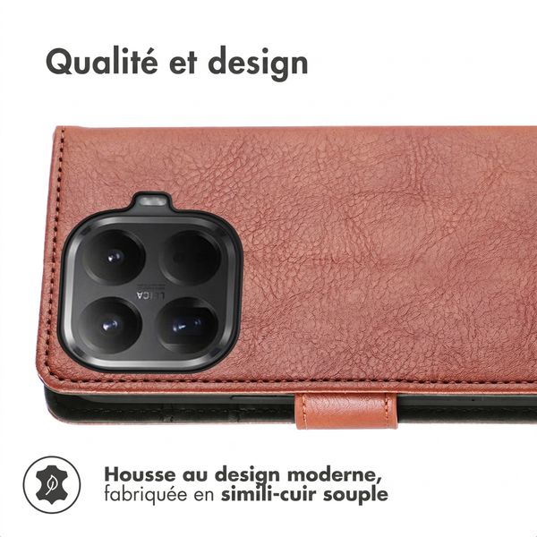 imoshion Étui de télephone portefeuille de luxe Xiaomi 17T - Marron
