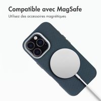 Accezz Coque arrière Mesh avec MagSafe Apple iPhone 16 Pro - Bleu foncé
