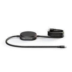 Zens Câble USB-C Pro 2 avec chargeur sans fil pour téléphone / earbuds - MagSafe et Qi2 - Noir