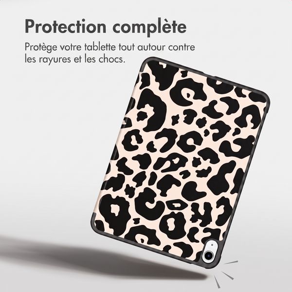 imoshion Coque tablette Design Trifold Apple iPad Air 13 pouces (2026) M4 / (2025) M3 / (2024) M2 - Leopard