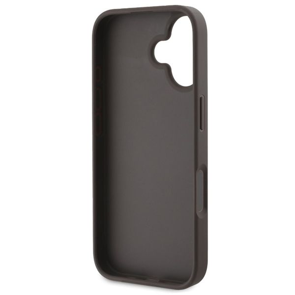 Guess Coque 4G Metal Logo Backcover Apple iPhone 16 - Marron