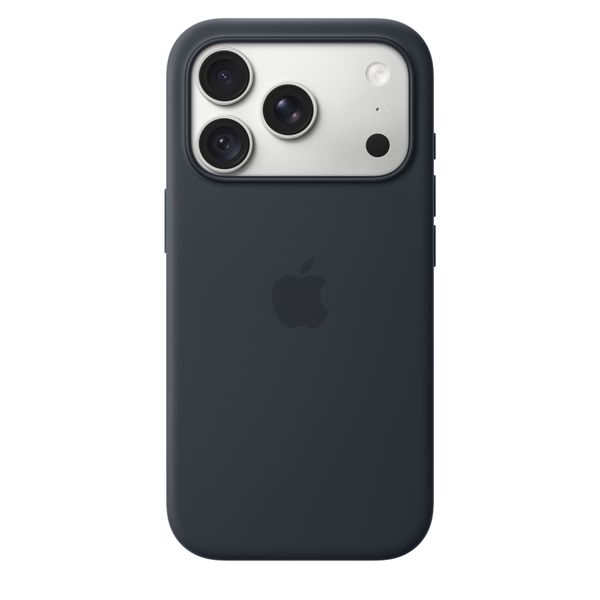 Apple Coque en silicone avec MagSafe Apple iPhone 18 Pro - Navy Blue