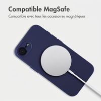 Accezz Coque Grip avec MagSafe Apple iPhone 17e / 16e - Bleu foncé