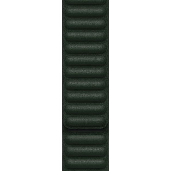 Apple Bracelet Leather Link Apple Watch | 44/45/46/49 mm - Taille S/M - Sequoia Green