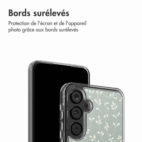 imoshion Coque Design Samsung Galaxy A37 (5G) - Smoke Green Flowers