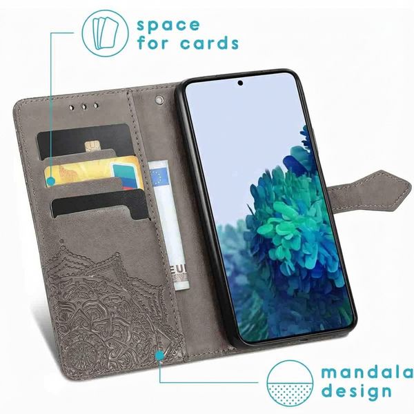 imoshion Etui de télephone Mandala Samsung Galaxy S22 - Gris