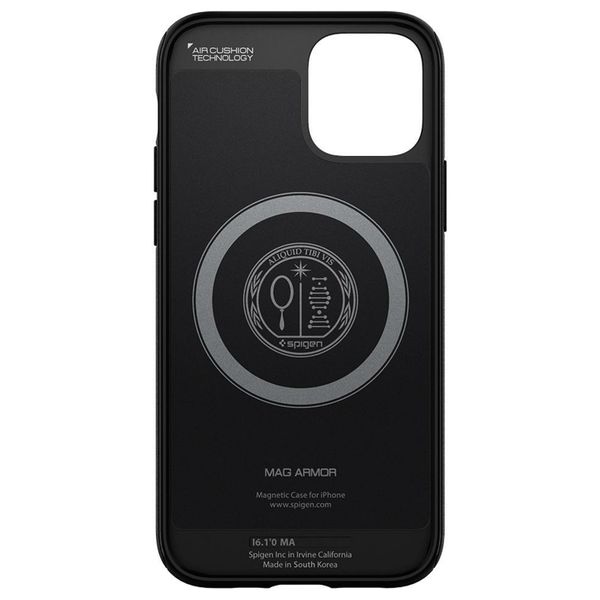 Spigen Coque arrière MagSafe Armor Apple iPhone 12 (Pro) - Noir