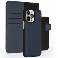 Accezz Étui de téléphone portefeuille en cuir de qualité supérieure 2 en 1 Apple iPhone 14 Pro Max - Vert foncé
