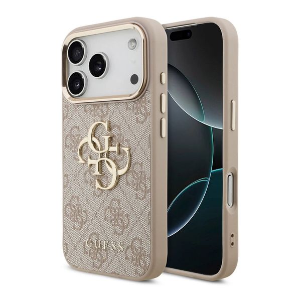Guess Coque 4G Metal Logo Backcover Apple iPhone 18 Pro / 17 Pro - Pink