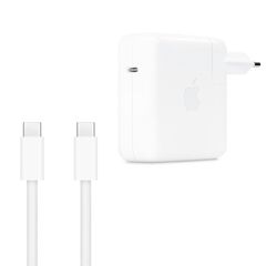Apple Adaptateur secteur USB-C d'origine 67 W + câble de recharge USB-C vers USB-C d'origine 240 W - 2 mètres - pour Apple MacBook - Blanc