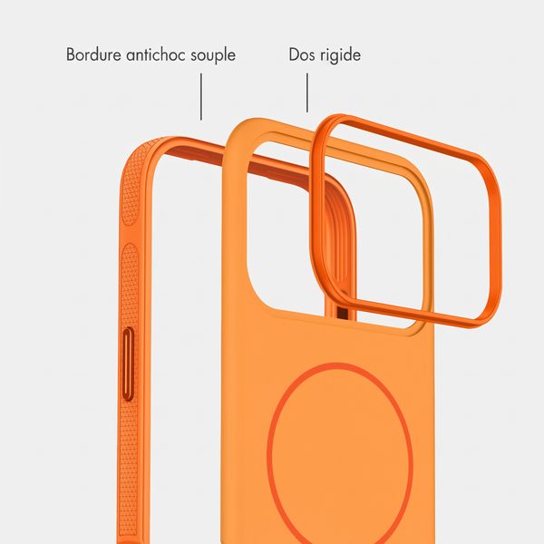 imoshion Coque arrière Color avec Thin MagSafe Ring Apple iPhone 17 Pro - Orange