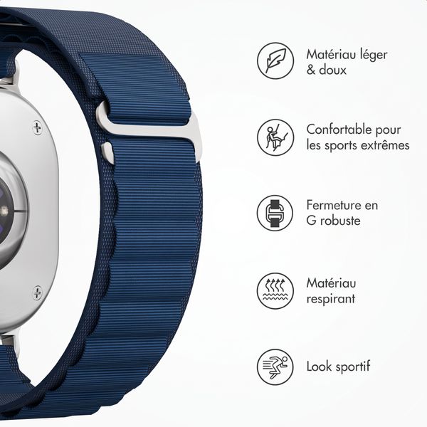 Accezz Bracelet en nylon Alpine Samsung Galaxy Watch Ultra 2 (2026) / Ultra (2024/2025) - Dark Blue