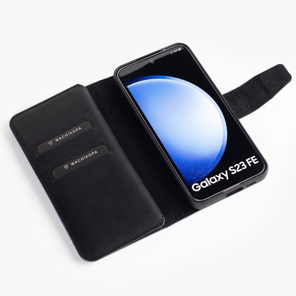 Wachikopa Étui de télephone portefeuille Multi Wallet Samsung Galaxy S23 FE - Noir