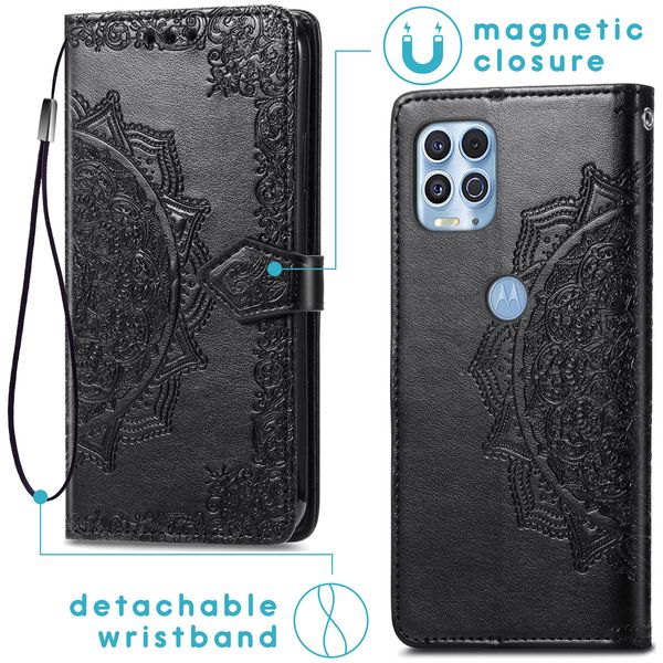 imoshion Etui de télephone Mandala Motorola Moto G100 - Noir