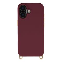 Selencia Coque arrière Rivièra avec MagSafe avec crochets amovibles Apple iPhone 17 - Bold Burgundy