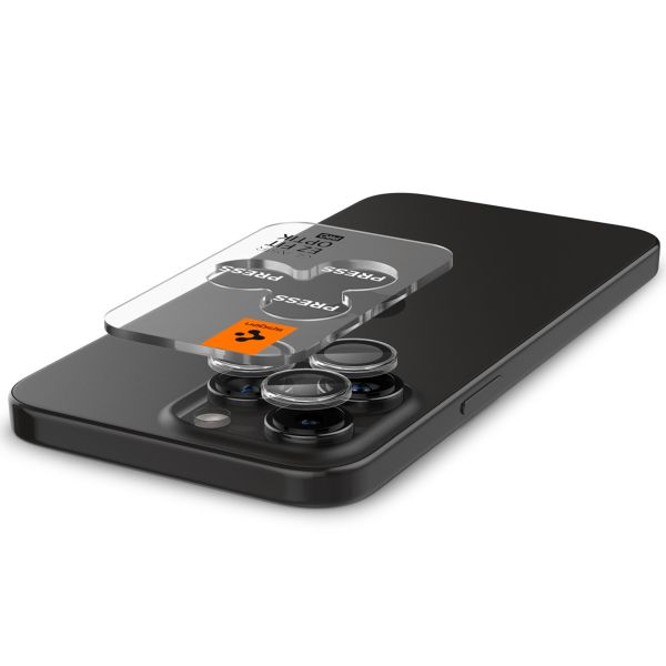 Spigen Optik Lens Protector - Protection complète de la caméra (lot de 2) Apple iPhone 15 Pro / 15 Pro Max