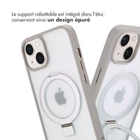 Accezz Coque Ring Stand avec MagSafe Apple iPhone 14 - Gris