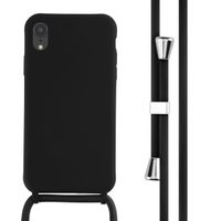 imoshion Coque en silicone avec cordon Apple iPhone Xr - Noir
