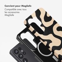 Selencia Coque arrière Vivid avec MagSafe Samsung Galaxy S26 Ultra - Art Wave Black