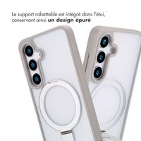 Accezz Coque Ring Stand avec MagSafe Samsung Galaxy S24 - Gris