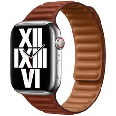 Apple Bracelet Leather Link Apple Watch | 44/45/46/49 mm - Taille M/L - Umber