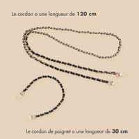 imoshion Ensemble de cordons de téléphone en cuir PU – Noir