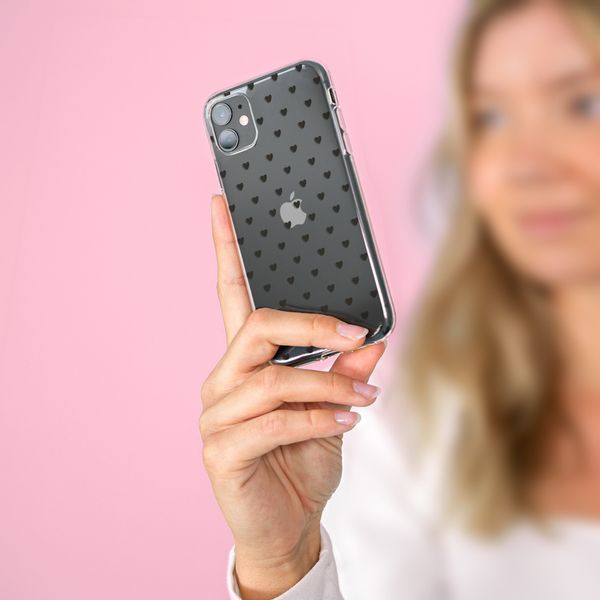 imoshion Coque Design Apple iPhone 12 Mini - Hearts All Over Black