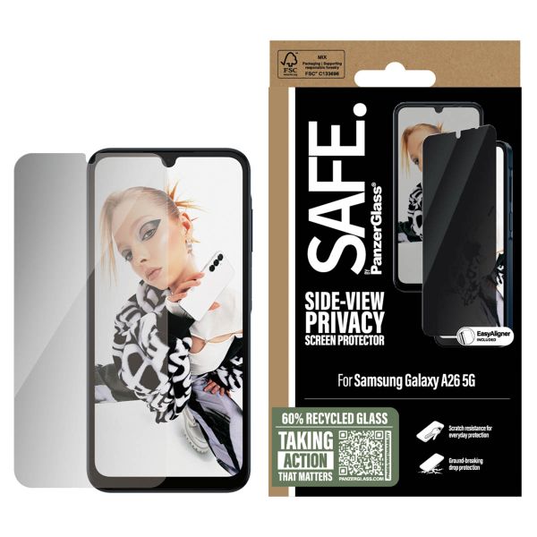 SAFE by PanzerGlass Protection d'écran Privacy Ultra-Wide Fit avec applicateur Samsung Galaxy A26