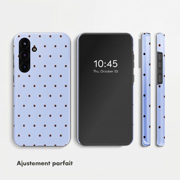 Selencia Coque arrière Vivid Samsung Galaxy S25 FE - Happy Dots Digital Sky