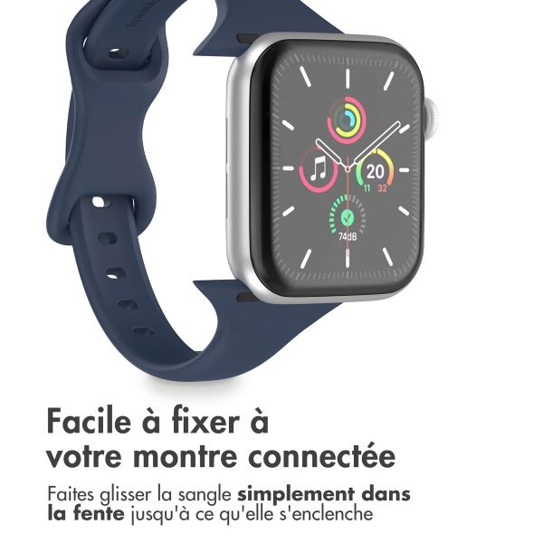 imoshion Bracelet slim en silicone Apple Watch | 44/45/46/49 mm - Navy Blue