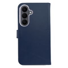 Selencia Étui portefeuille en cuir véritable Samsung Galaxy S26 FE - Bleu