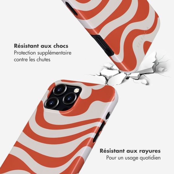 Selencia Coque arrière Vivid avec MagSafe Apple iPhone 16 Pro Max - Dream Swirl Orange