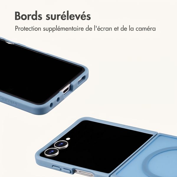 imoshion Coque Color Guard avec MagSafe Samsung Galaxy Z Flip 8 - Bleu clair